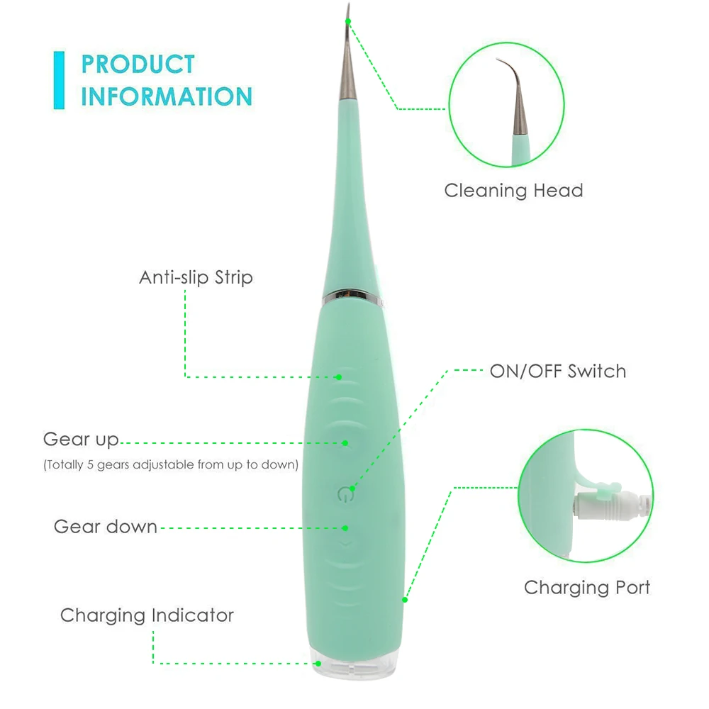 Электрический звуковой стоматологический инструмент для удаления зубного камня, перезаряжаемый зубной камень, скребок для дома, инструмент для удаления зубного налета, профессиональные инструменты для чистки зубов