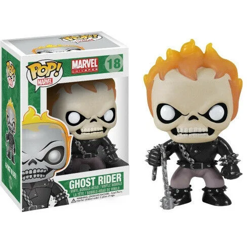 Funko pop! Marvel Ghost Rider Bobble фигурка игрушки Коллекция Модель игрушки подарок