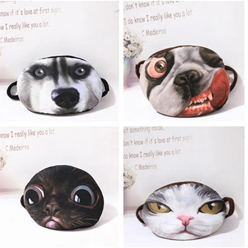 6 Patterns 3D Unisex Anti-Dust Cute Animal Mouth Face Mask Respirator For Cycling Cartoon Women Men Muffle | Красота и здоровье