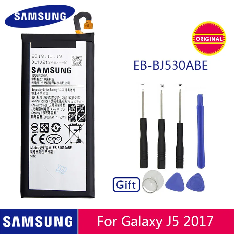 Samsung телефон батарея EB-BJ530ABE 3000 мАч для samsung Galaxy J5 Pro J530 SM-J530K SM-J530F батареи SM-J530Y