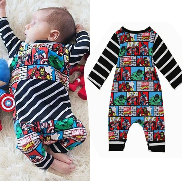 Pelele de superhéroe para bebé recién nacido, mono con estampado de superhéroes, ropa de bebé - AliExpress Mobile