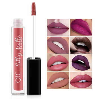 

Matte 12 Colors Lip Gloss Velvety Lipstick Liquid Matte Waterproof Lip Tint Full & rich Sexy Lip Makeup Cosmetic