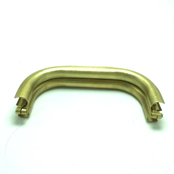 

2Pcs Cooper Rectangle Metal Frame Clutch Fashion Handbag Purse Bag Handle Part Accessories