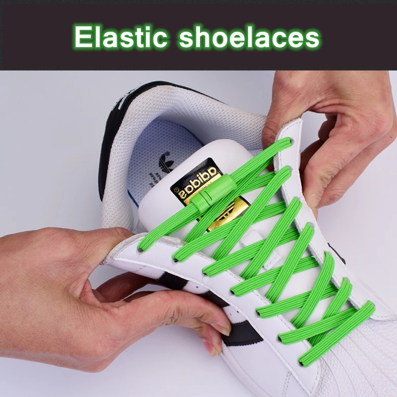 Magnetic ShoeLaces Elastic Locking ShoeLace Special Creative No Tie Shoes lace Kids Adult Unisex Sneakers Laces strings 1 Pair