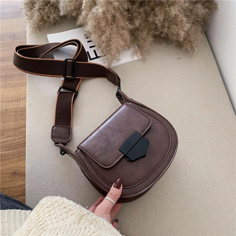 Khaki Handbags Женские сумки Мини одноцветные седельные сумки из искусственной кожи для женщин модные одноцветные сумки через плечо женские сумки - Цвет: Khaki Handbags