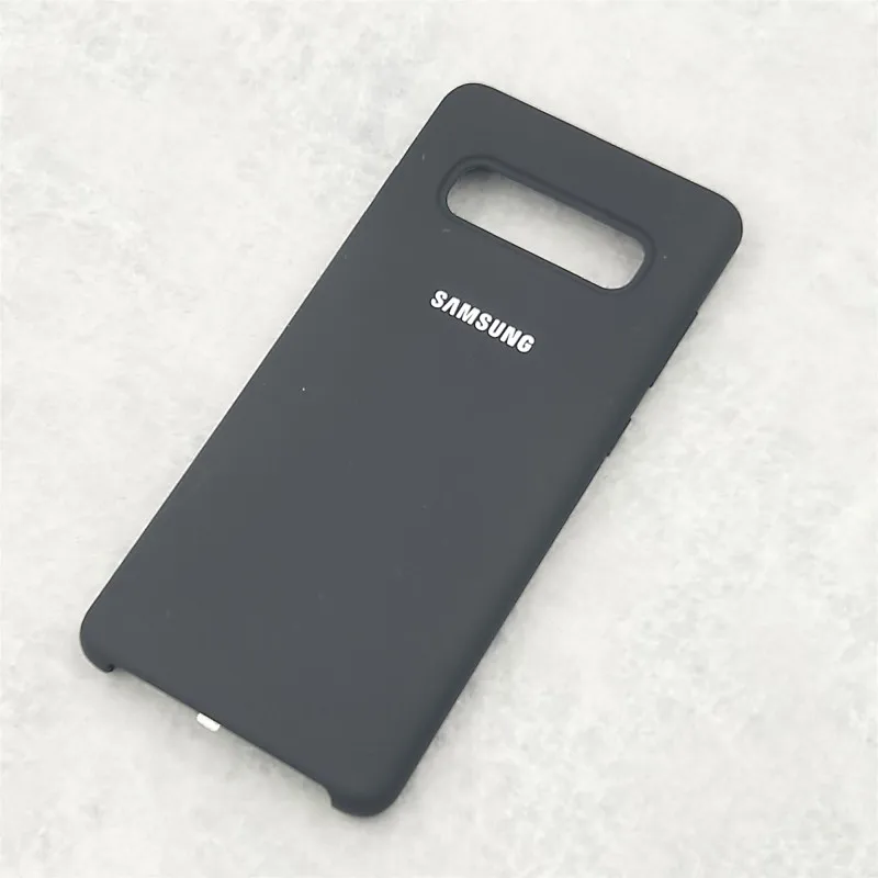 Черный S10 чехол,, samsung Galaxy S10 Plus/S10e, шелковистый силиконовый чехол, высокое качество, мягкий на ощупь, задняя защитная оболочка S 10+ S10 E - Цвет: Черный