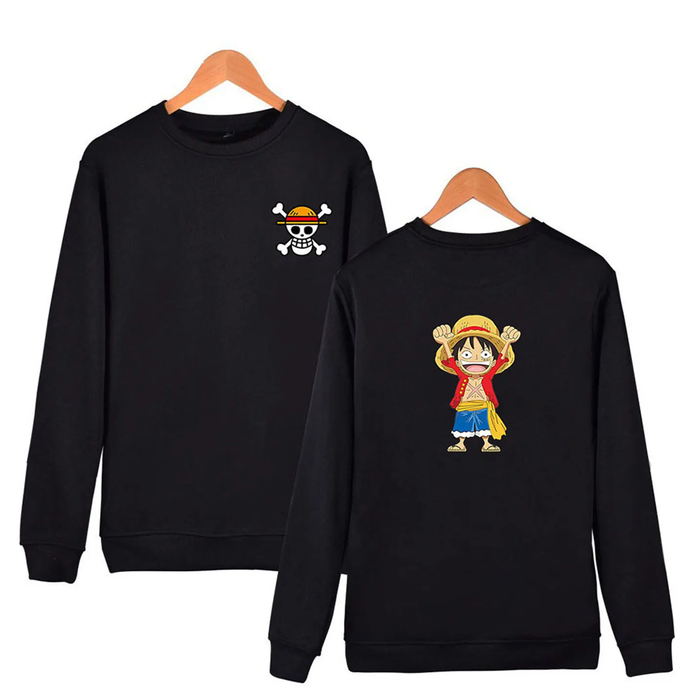

2020 Summer Autumn Hot Fashion One Piece Luffy Design Capless Sweatshirt High Quality Hoodies Men Hip Hop Moleton Masculino