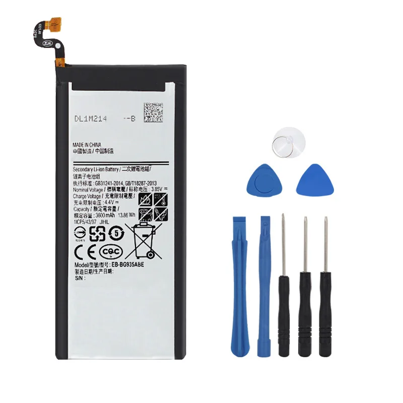 100% Оригинальный EB-BG935ABE батареи для Samsung Galaxy S7 Edge SM-G935F G935FD G935W8 G9350 G935K G935L 3600mAh |