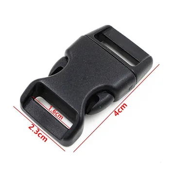 

Contoured Curved For Paracord Bracelet & Dog Harness Plastic Buckle Black Backpack Straps Webbing 1000pcs