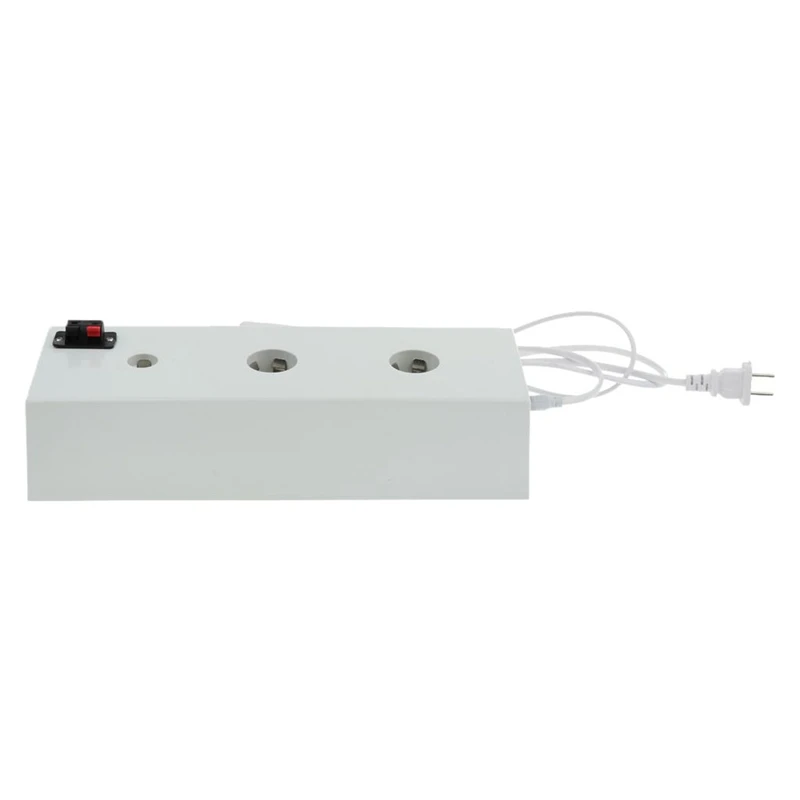 

Us Plug Lamp Stand Display Lamp Socket 2 in 1 Aging Test Lamp Holder White