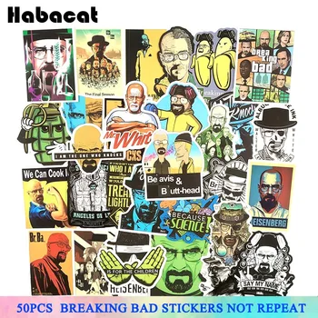 

50Pcs/Pack Breaking Bad Stickers American TV Series For Motorcycle Luggage Laptop Bicycle Skateboard Pegatinas