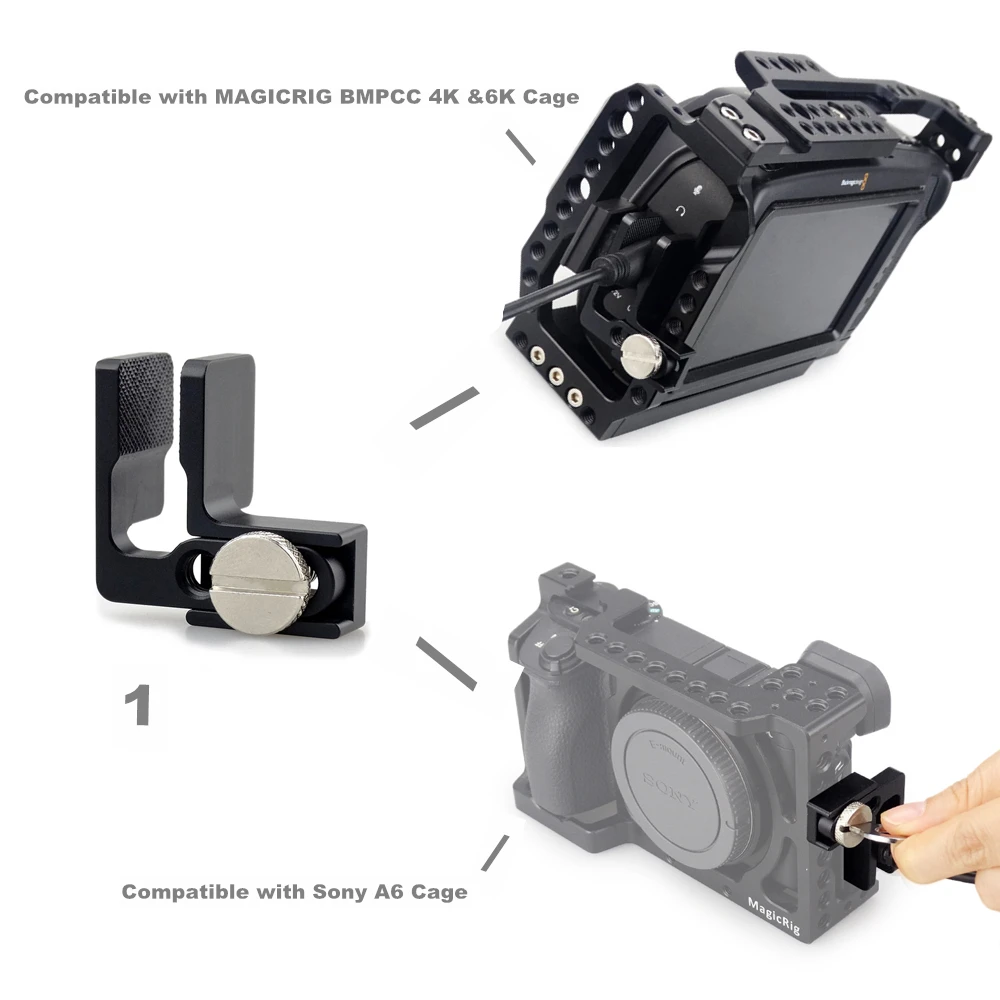 MAGICRIG HDMI кабель зажим замок для A6600 /A6500 /A6400 /A6300 /A6000 /BMPCC 4K 6K камера клетка|clamps for|clamping