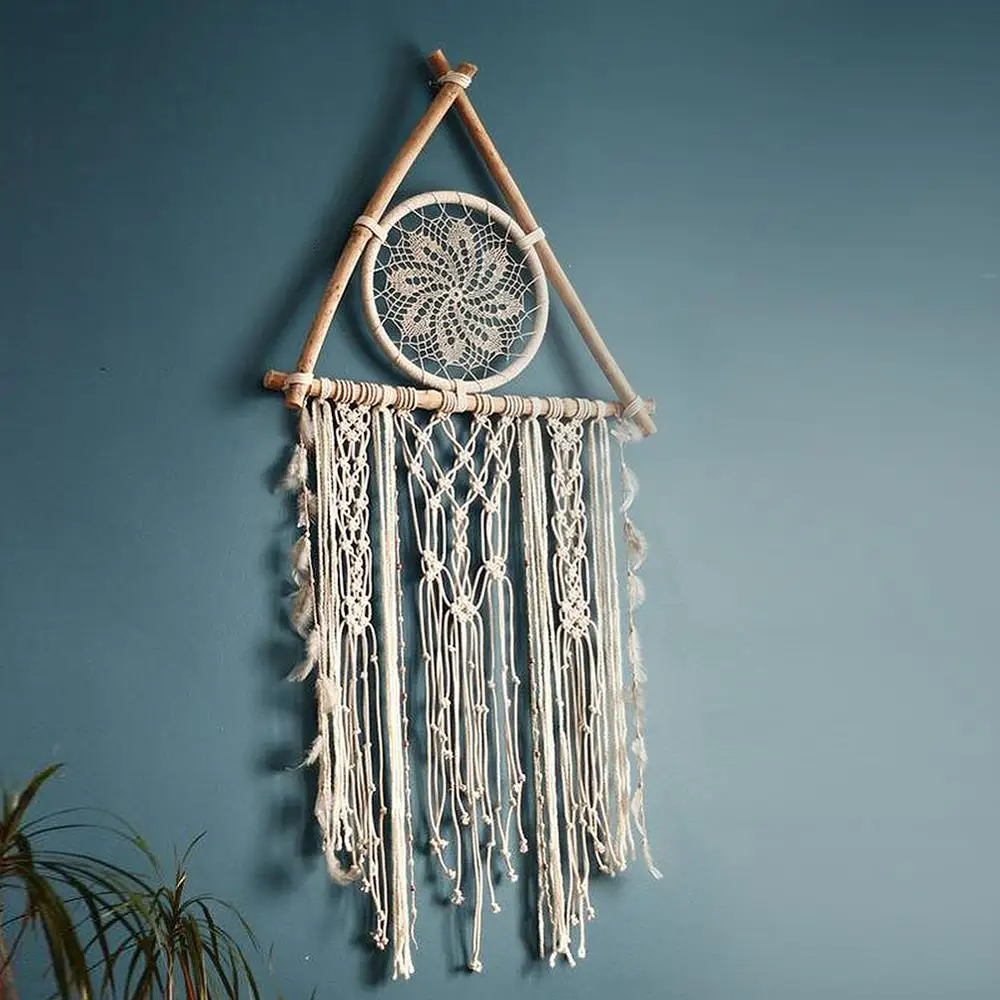 Macrame 벽 매달려 Boho 장식 Macrame 태피스 트리 짠 방 장식 아파트 침실 거실 아기 보육 선물