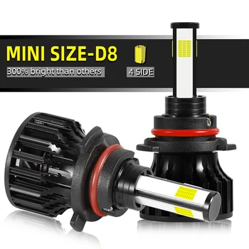 

2PCS LED 6500K Mini Car Headlight Bulbs Headlamps Kit 9005 HB3 9006 HB4 Auto Lamps Working Lights
