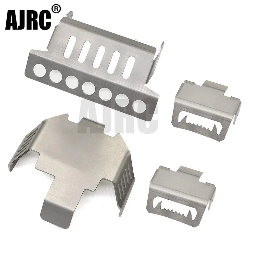 Stainless Steel Chassis Armor Axle Front Bumper Gearbox Base Protection  Plate For 1/10 Rc Crawler Trax Trx-4 G500 G63 Trx-6 - AliExpress