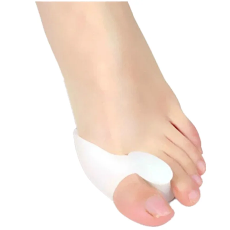 Silicone Toes Separator Bunion Bone Ectropion Adjuster Outer Appliance Hallux Valgus Corrector 2Pcs toe separators toe corrector toe spreader finger toe separator toe protectors