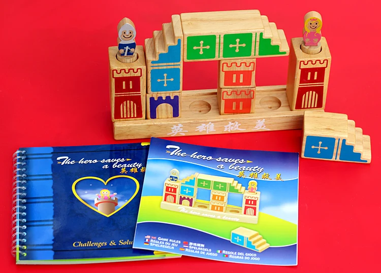 Xiaoguaidan деревянная игра игрушка герой, чтобы сохранить Соединенные Штаты 48 скидка образовательная логика логическое мышление новые продукты стерео образовательные Ga