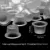 Mix 500pcs S/M/L Tattoo Ink Cup Cap Одноразовые Пластиковые Аксессуары Для Микроблейдинга Поставка Пигмента Прозрачный Держатель Стойки Контейнер
