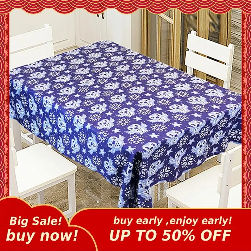 MIHE Christmas Polyester Tablecloth Household Rectangular Table Cloth Fashion Printed A-ZB18 | Дом и сад