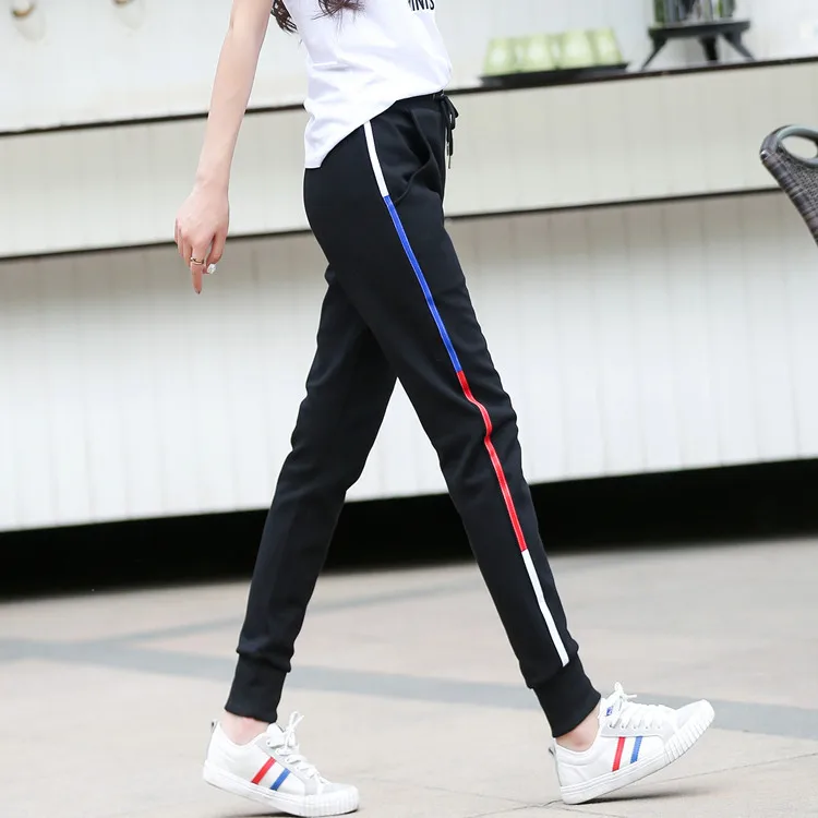 

Spring And Summer New Style Korean-style Elasticity Plus-sized Athletic Pants Plus-sized Womenswear Size Slim Fit Slimming 0068k