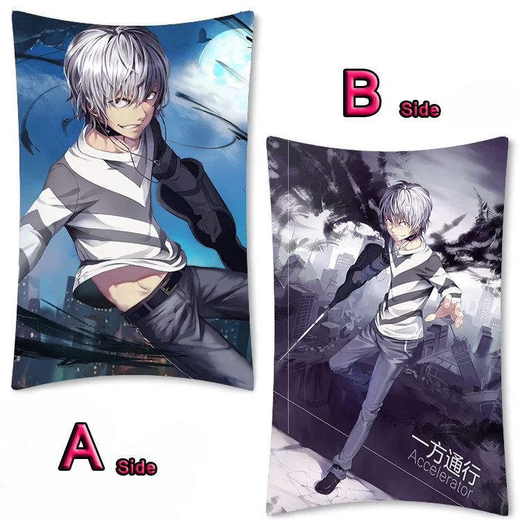 Anime A Certain Magical Index Kamijou Touma Dakimakura Hugging Body Pillow Case Otaku Cushion Cover 2WAY 35x55cm | Дом и сад