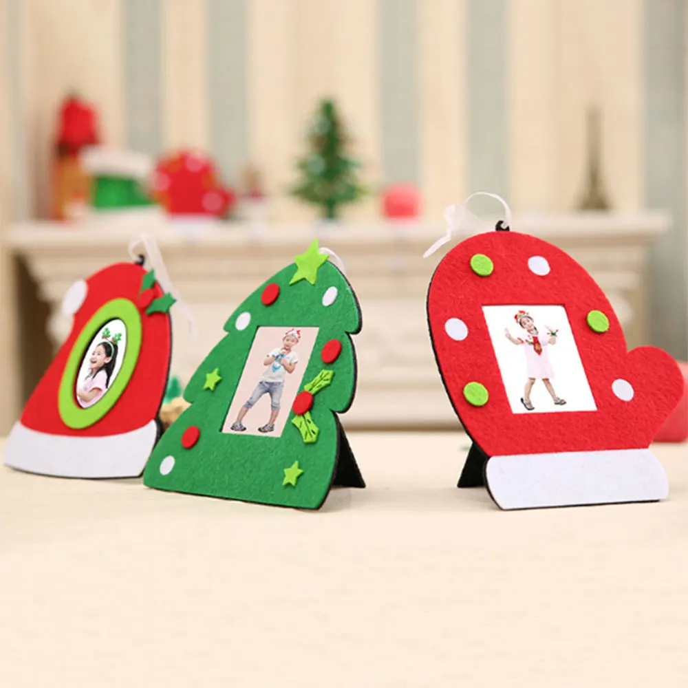 Fashion Latex Christmas Photo Frame Album Tree Ornaments Table Decorations