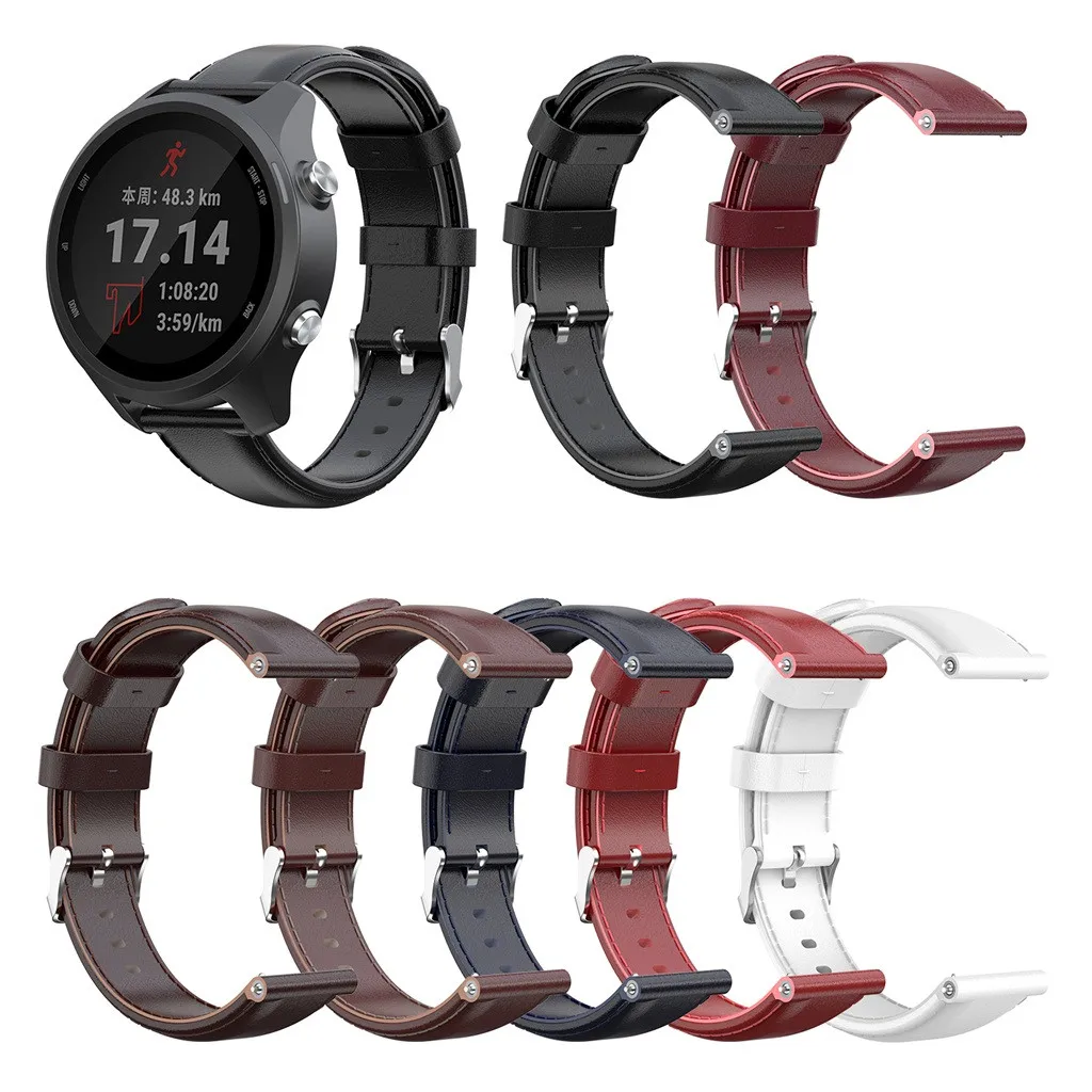 Кожа Замена Пряжка для ремешков наручных часов ремешок для Forerunner645/vivoactive 3 браслет ремешок фитнес-трекер# G20