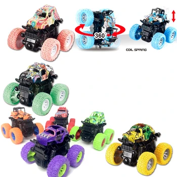

Children's toy car inertial off-road vehicle four-wheel drive off-road boy car model anti-fall resistance