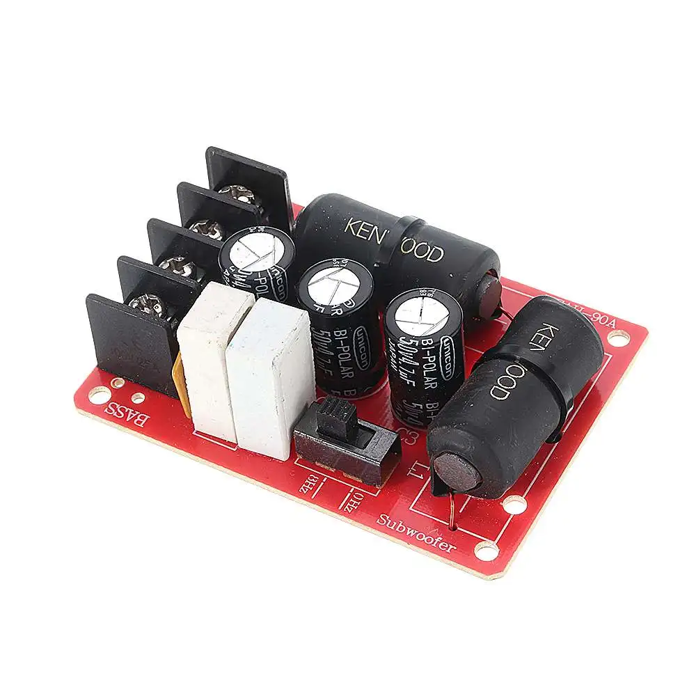 DIY 200W Audio Speaker Frequency Divider Module Subwoofer Crossover Solderless Bass Frequency Divider Module Speaker Accessories