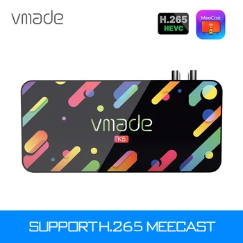 

Vmade K5 TV receiver H.265 HEVC DVB T2 terrestrial receiver 1080P digital TV receiver dvb t2 TV tuner support MeeCast with RJ45