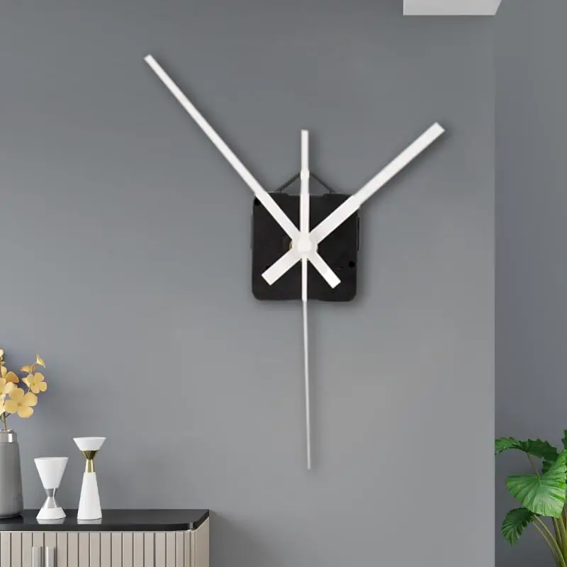 Кварцевые настенные часы механизм DIY комплект запасных частей белый длинный вал - изображение