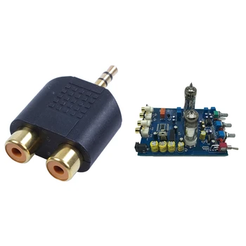 

1 Pcs 3.5mm Male to Dual 3.5mm Stereo Female o Adapter & 1 Pcs Fever HIFI6J5 Bile Preamp 4.2 Bluetooth Tone Board