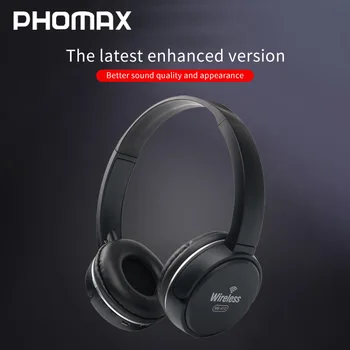 Phomaxワイヤレスヘッドフォンbluetoothヘッドセット高品質イヤホン重低音ヘッドフォンとマイクtf ipadの携帯電話