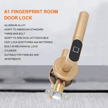 

Smart Fingerprint Home Apartment Door Lock With Handle Entry Electric Indoor Single-Cylinder Keyless Anti-theft Modern Biometric