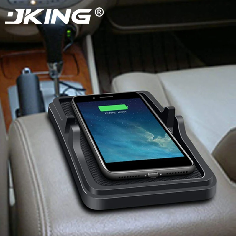 

JKING Qi Car Wireless Charger Stand For Iphone XS MAX XR 8 plus X Samsung S8 S10 S9 Plus Note8 Chargeur Induction Voiture