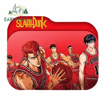 

EARLFAMILY 13cm For Slam Dunk Cartoon Decal Windshield Car Stickers Surfboard Decor Vinyl Material Car Door Protector