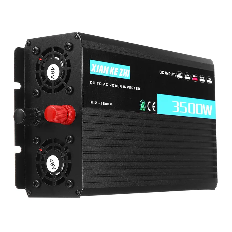 

Dual Display Intelligent 3500W Modified Power Inverter 12/24/48/60/72V TO 220V LED Display Power Converter Multi Protaction