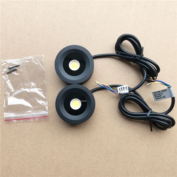

Dimmable COB LED puck light White/Black/Silver Shell ultra thin round LED under cabinet light kitchen lamp AC85-265V None driver