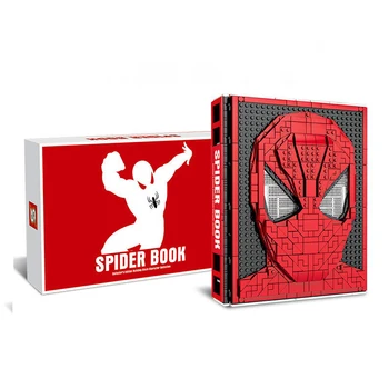 

Hot Sale Spiderman Commemorative Manual Building Block Book Toys For Children Brick Model Toy Kid's Gift Free Shipping