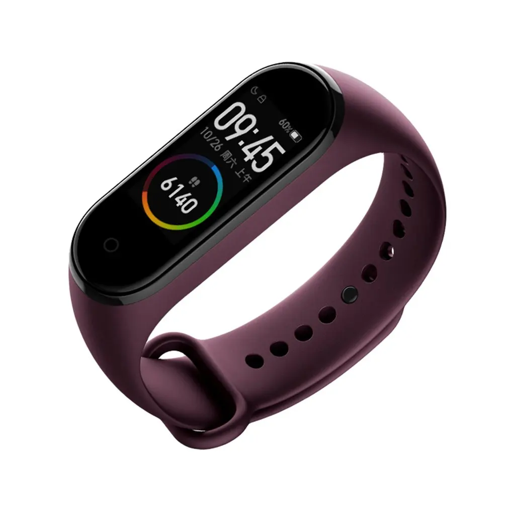 Xiaomi mi смарт-браслет 4 цветной AMOLED экран mi Band 4 Smartband фитнес-браслет Bluetooth водонепроницаемый смарт-браслет - Цвет: red