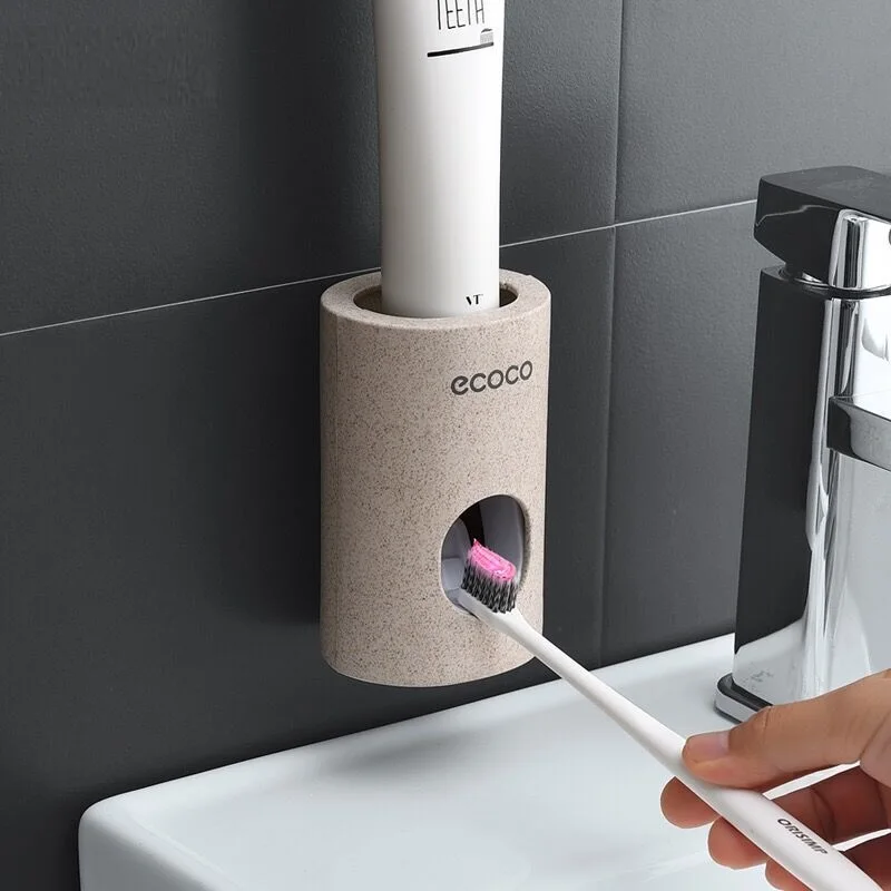 toothpaste dispenser Bathroom toothbrush holder accessories set for bathroom Mount Automatic Squeezer Fast Wall Mountedundefined 3 toothpaste dispenser Bathroom toothbrush holder accessories set for bathroom Mount Automatic Squeezer Fast Wall Mountedundefined 3