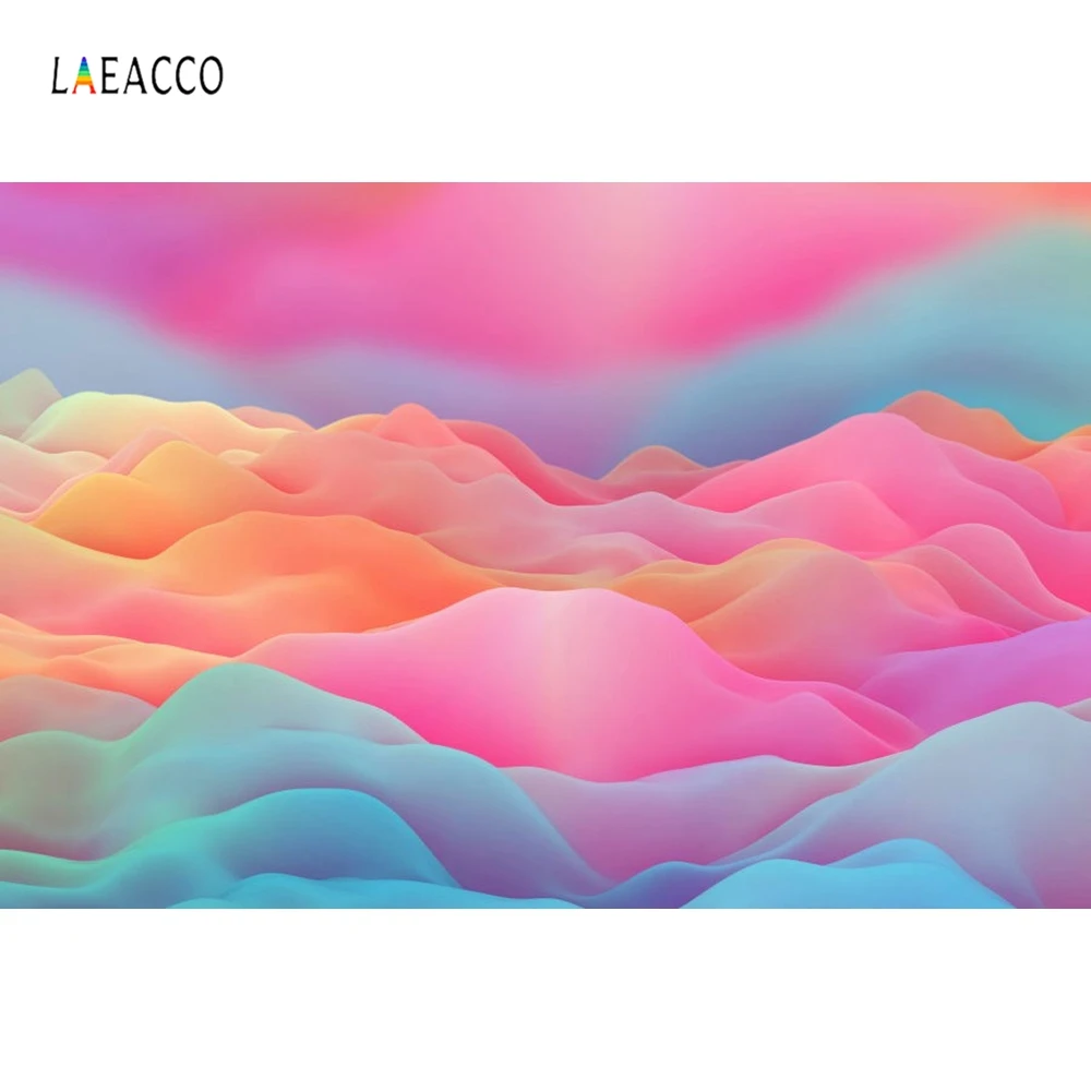 Фотофоны Laeacco мечтательные красочные облака для фотосъемки индивидуальные