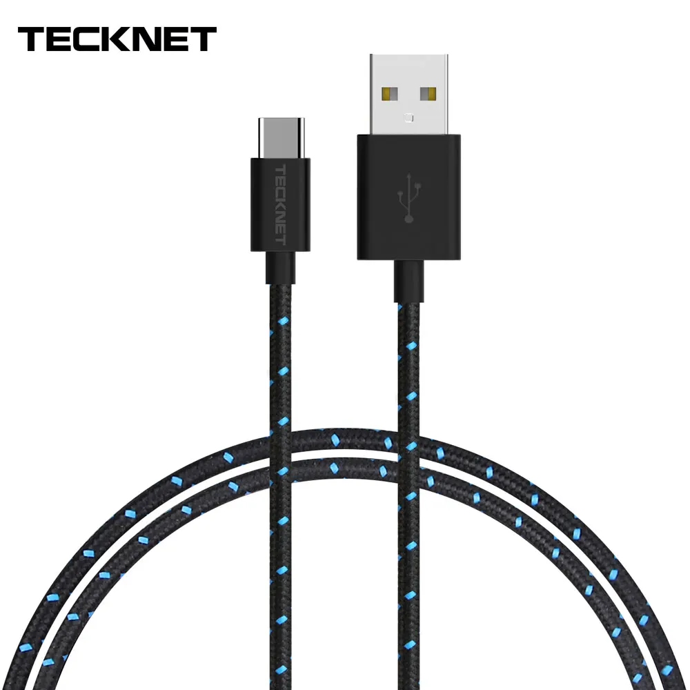 TeckNet для USB Type-C кабель зарядки и передачи данных Samsung S10 S9 S8 Plus Huawei Xiaomi Redmi Note 7 кабели