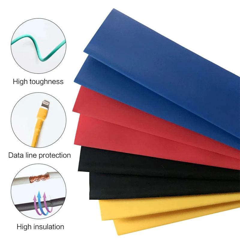 164pcs 1Set Heat shrink tube kit Insulation Sleeving termoretractil Polyolefin Shrinking Assorted Heat Shrink Tubing Wire Cable 6