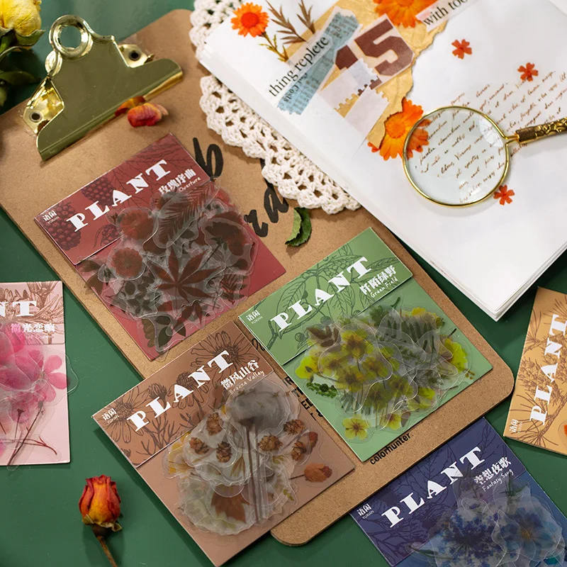 plant collection series bullet journal stickers vintage
