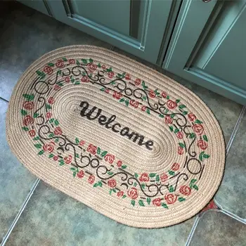 

Oval Carpet Computer Chair Mat Bedroom Area Rugs Nordic Home Water Absorption Rug for Bathroom Kitchen Door Entrance Sofa Table