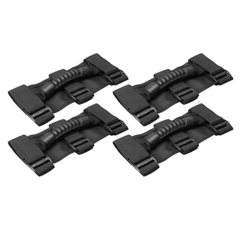 

4 Pcs Roll Bar Grab Handles for Jeep Wrangler CJ YJ TJ JK JL Accessories Black