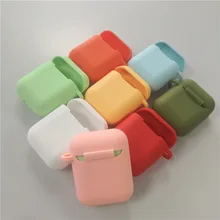 Étui Airpods coque en Silicone souple, boîtier de protection pour écouteurs sans fil Bluetooth Apple