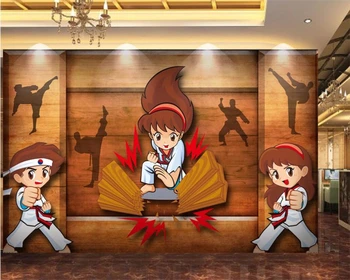 

Nordic hand painted tiger custom mural wallpaper photo wallpaper wall cartoon children bedroom background wall decoration behang