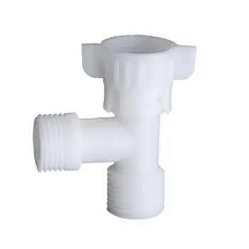 

Plastic Toilet Spray Gun Body Cleaner T Connector Tee Connector Screw Corrosion-Resistant Durable Connector 1 Pcs